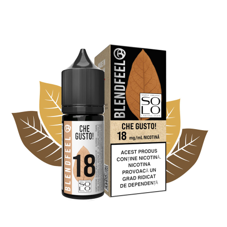E-LICHIDE - Lichid Che Gusto Blendfeel Solo 8-18mg 10ml
