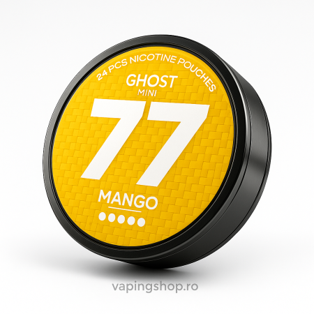 PROMOȚII - Pouch Nicotină Snus 77 Ghost Mango Mini 40mg/g (20mg/pouch)