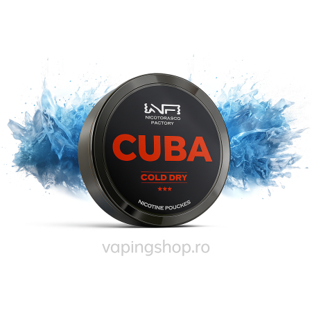 CUBA - Pouch Nicotina Snus Cuba Black Cold Dry 30mg/g (20mg/pouch)