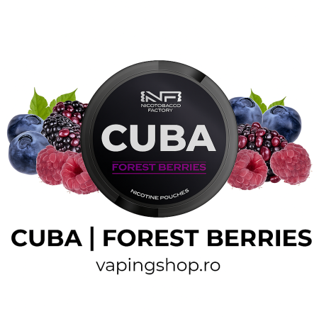 CUBA - Pouch Nicotina Snus Cuba Black Forest Berries 30mg/g (20mg/pouch)