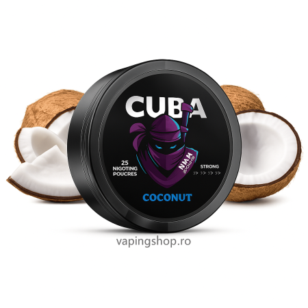 CUBA - Pouch Nicotina Snus Cuba Ninja Coconut 38.4mg/g (20mg/pouch)