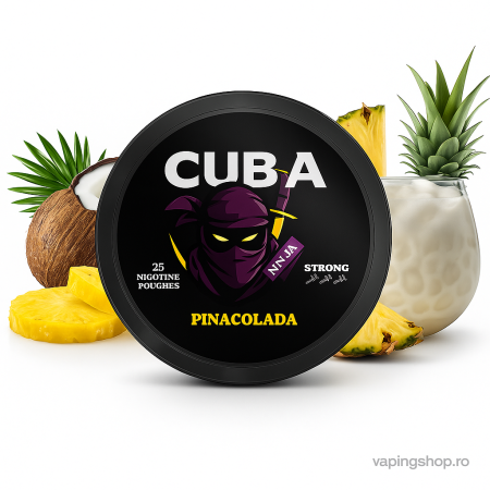 CUBA - Pouch Nicotina Snus Cuba Ninja Pinacolada 38.4mg/g (20mg/pouch)