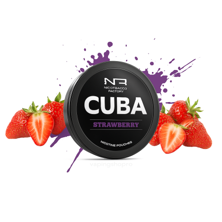 CUBA - Pouch Nicotina Snus Cuba Ninja Strawberry 38.4mg/g (20mg/pouch)