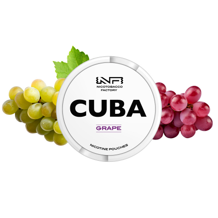 CUBA - Pouch Nicotina Snus Cuba White Grape 25mg/g (16mg/pouch)