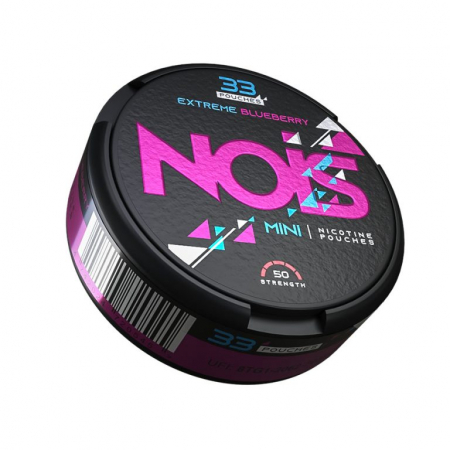 NOIS - Pouch Nicotina Snus Nois Extreme Blueberry Mini 50mg/g (15mg/pouch)