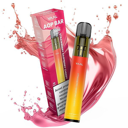 VAAL AOP BAR 1000 - VAAL AOP Bar Strawberry Raspberry Cherry 1000 pufuri 20mg