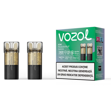 VOZOL - Vozol Switch Pro Kiwi Passion Fruit Guava 2 cartuse