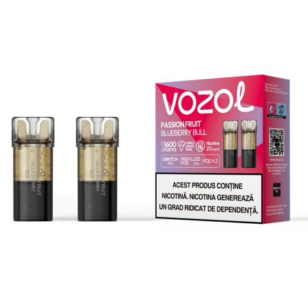 VOZOL - Vozol Switch Pro Passion Fruit Blueberry Bull 2 cartuse