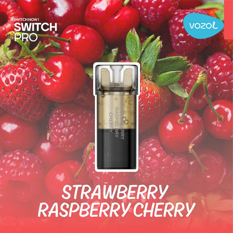 VOZOL SWITCH PRO STRAWBERRY RASPBERRY CHERRY