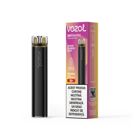 VOZOL SWITCH PRO LEMON PASSION FRUIT narghilea cu cartus