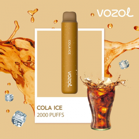 VOZOL Star 2000 Cola Ice: Narghilea Electronică de Unică Folosință Fără Nicotină d la vozol cu 2000 de pufuri
