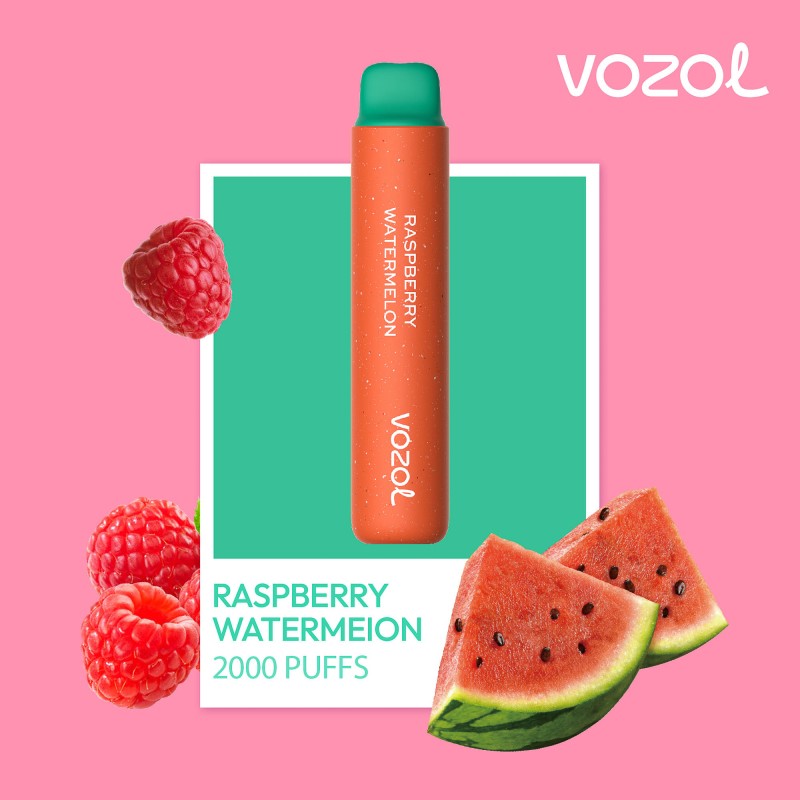 VOZOL STAR 2000 - Narghilea Electronică de Unică Folosință, 2000 de Pufuri, Fără Nicotină, RASPBERRY WATERMELON  Răsfață-ți simțurile cu VOZOL STAR 2000, o narghilea electronică de unică folosință ce redefinește experiența de vaping prin arome vibrante și un design sofisticat. Acest dispozitiv compact și ușor de utilizat este preumplut cu 5.5 ml de e-lichid premium, fără nicotină, oferindu-ți până la 2000 de pufuri delicioase. Aroma RASPBERRY WATERMELON combină perfect dulceața suculentă a zmeurii cu prospețimea pepenelui roșu, pentru un gust revigorant și memorabil.  Caracteristici principale ale VOZOL STAR 2000:  Capacitate e-lichid: 5.5 ml de e-lichid fără nicotină, conceput pentru a oferi până la 2000 de pufuri aromate, ideale pentru o experiență de vaping prelungită. Baterie puternică de 800mAh: Dispozitivul este dotat cu o baterie integrată nereîncărcabilă, care asigură un flux constant de vapori și performanță de înaltă calitate. Arome deosebite: Gustul RASPBERRY WATERMELON este o explozie de prospețime și savoare, perfect pentru cei care apreciază combinațiile dulci și răcoritoare. Design Premium și Culori Strălucitoare: VOZOL STAR 2000 se remarcă printr-un aspect modern și vibrant, fiind o alegere elegantă pentru orice ocazie. Sistem de atomizare inovator: Tehnologia avansată garantează vapori densi și aroma intensă la fiecare inhalare, făcând din fiecare puf o experiență unică. Muștiuc ergonomic: Proiectat pentru confort, muștiucul ergonomic se potrivește perfect buzelor, oferind o senzație plăcută și naturală în timpul utilizării. VOZOL STAR 2000 este alegerea perfectă pentru cei care doresc o soluție simplă și eficientă pentru vaping, fără bătăi de cap. Fie că ești un începător sau un pasionat de arome intense, acest dispozitiv ușor de folosit îți va oferi plăcerea supremă a unei narghilele electronice.