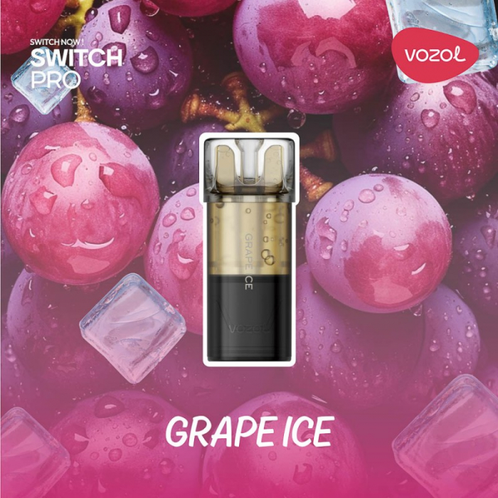 Cartus narghilea electronica SWITCH PRO GRAPE ICE Vozol [2]