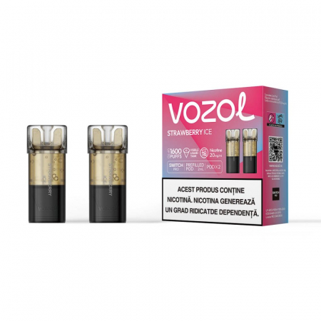 SWITCH PRO POD - Cartuse - Cartus narghilea de unica folosinta SWITCH PRO STRAWBERRY ICE VOZOL