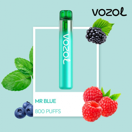 Neon 800 - Neon 800 Mr Blue Vozol - Tigara narghilea electronica de unica folosinta vape vapi puff bar cu 800 de pufuri cu nicotina