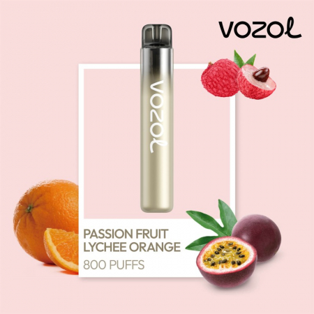 Neon 800 - Neon800 Passion Fruit Lychee Orange Vozol - Tigara nargilea electronica de unica folosinta vapi vape puff bar cu 800 de pufuri cu nicotina