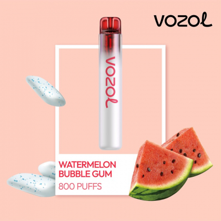 Neon 800 - Neon 800 Watermelon Bubble Gum Vozol - Tigara electronica narghilea vape vapi puff bar  de unica folosinta cu 2% nicotina cu fumuri pufuri 800 1000