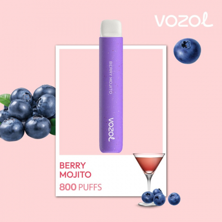 Star 800 pufuri - VozolStar 800 Berry Mojito - Narghilea electronica de unica folosinta