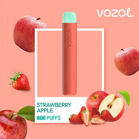 Narghilea de unica folosinta - Vozol Star 800 Strawberry Apple - Narghilea electronica de unica folosinta