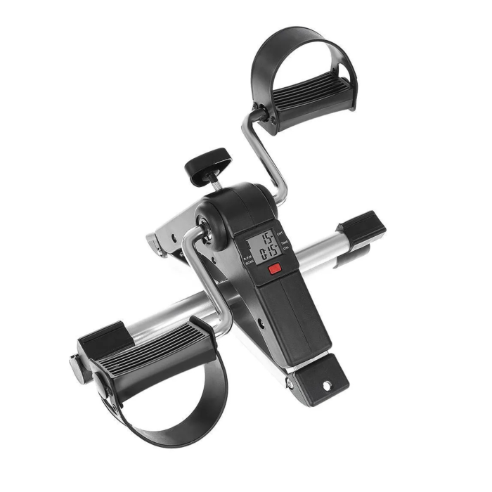 Bicicleta de recuperare 2 in 1 VarioShop®, pentru brate si picioare, pliabila, afisaj LCD,  rezistenta reglabila, pedale antiderapante, baterie LR44, negru [14]