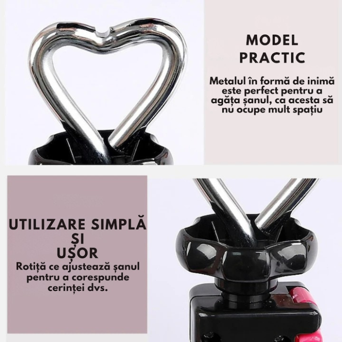 Set 2 Sanuri/Calapoade Reglabile VarioShop® 4 Directii, Intretinere si Protectie Pantofi, Adidasi si Ghete, Dimensiuni Ajustabile 41–47, Material Durabil, Roz/Negru [7]