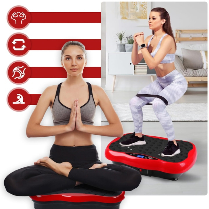 Aparat vibromasaj VarioShop, 120 viteze, masaj cu acupresiune, roșu, 47, 98x31, 5x11, 48cm [4]