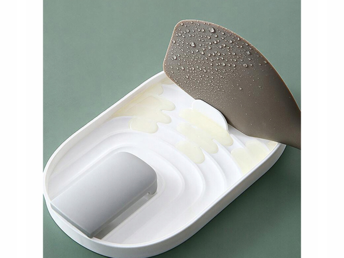 Suport ustensile de bucatarie,  Plastic, Alb, 18x11.5x2.5cm [3]