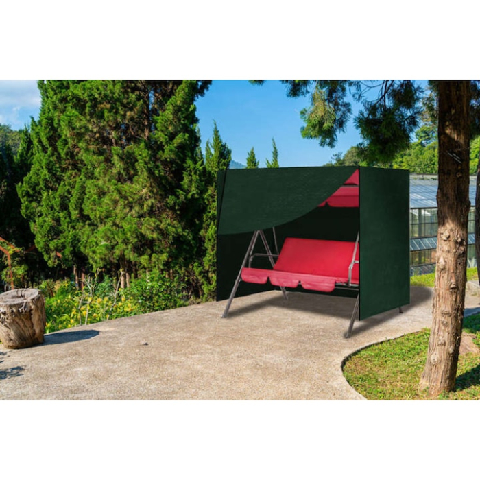 Husa VarioShop® pentru leagan de gradina si mobilier exterior, rezistenta la ploaie, vant, UV si zapada, 215 x 150 x 145 cm, Verde [7]