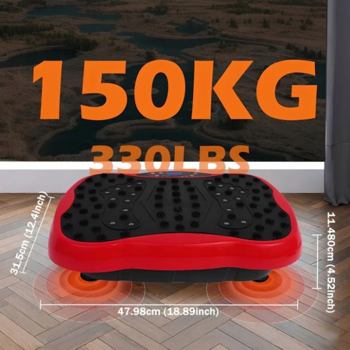 Aparat vibromasaj VarioShop, 120 viteze, masaj cu acupresiune, roșu, 47, 98x31, 5x11, 48cm [5]