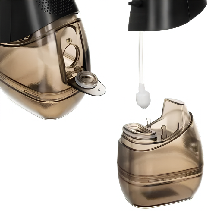 Irigator dentar VarioShop®, fara fir, pentru curatare bucala, 5 trepte de presiune, 8 capete incluse, incarcare USB, rezervor 300 ml, negru [9]