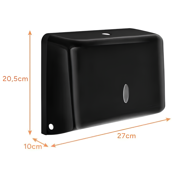 Dispenser hartie VarioShop®, pentru prosoape pliate, montare pe perete, fereastra de vizualizare, kit montaj si elemente autoadezive incluse, negru [13]