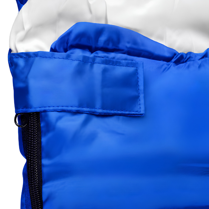 Sac de dormit 2 in 1 VarioShop® cu gluga, transformabil in patura sau saltea, cu husa de transport, poliester 170T si microfibra, 210 × 70 cm, albastru [15]