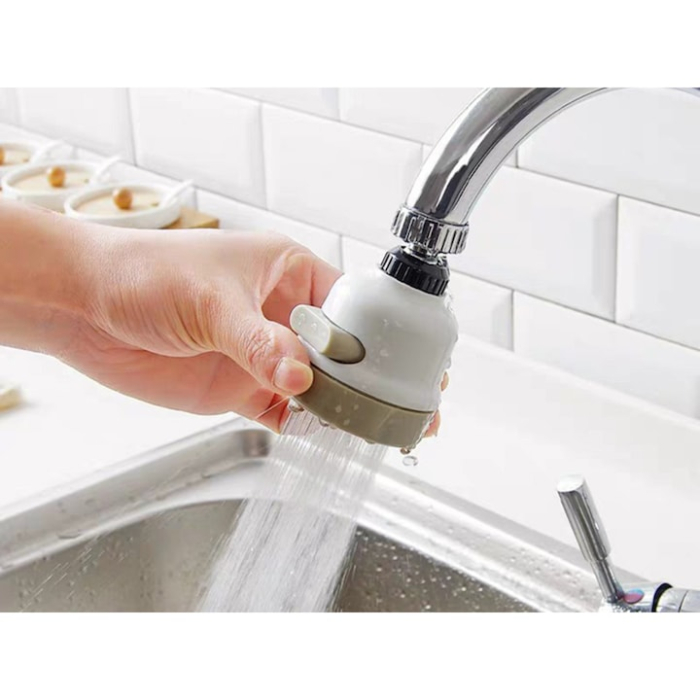 Aerator Robinet de Bucatarie Perlator 3 in 1 VarioShop®, Instalare Usoara, 3 Moduri de Pulverizare, Filet Universal, 24 mm, Crem [13]