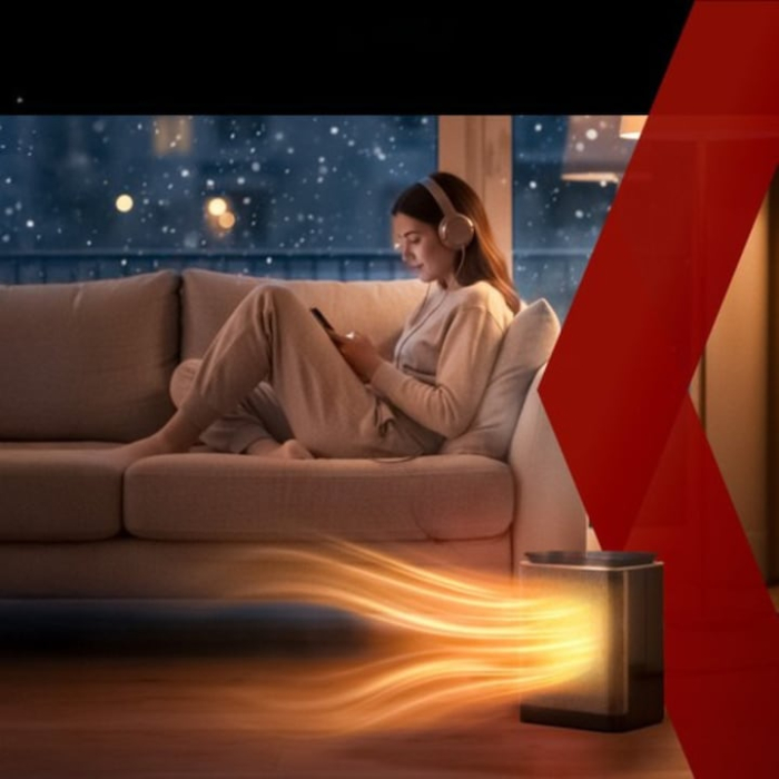 Aeroterma Electrica 1500W VarioShop, Incalzire Rapida, Silentiosa, Afisaj LED, 3 Moduri (Rece/Caldut/Fierbinte), Cronometru 24h, Protectie la Supraincalzire si Rasturnare, Negru [3]