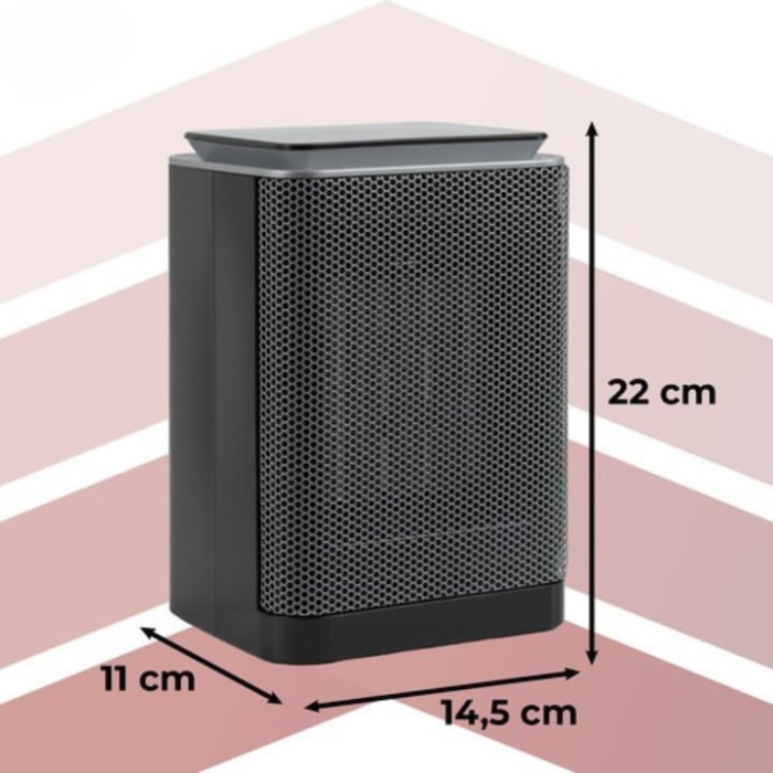 Aeroterma Electrica 1500W VarioShop, Incalzire Rapida, Silentiosa, Afisaj LED, 3 Moduri (Rece/Caldut/Fierbinte), Cronometru 24h, Protectie la Supraincalzire si Rasturnare, Negru [5]
