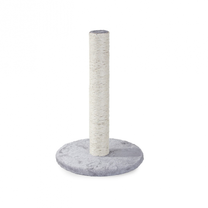 Ansamblu de joaca si zgariat pentru pisici VarioShop®, minge din plus, baza moale, constructie stabila, design compact, 43 x 30 cm, Bej/Gri [4]