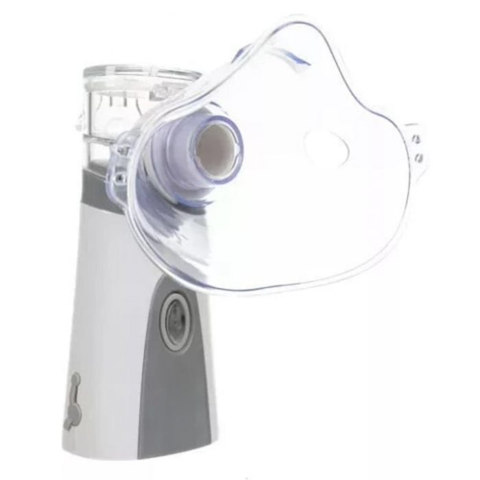 Aparat aerosoli tip nebulizator cu ultrasunete pentru copii si adulti VarioShop®, ultra silentios, 2 moduri alimenare, 2 masti, saculet depozitare, cablu USB alimentare, alb [2]