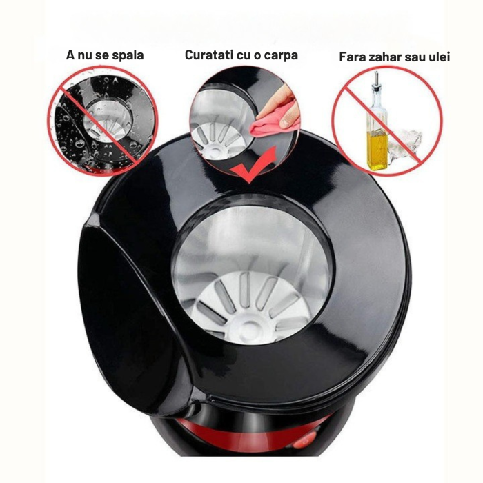 Aparat automat pentru floricele de porumb VarioShop®, preparare fara ulei, 900W, curatare usoara, comutator ON/OFF, design compact [5]