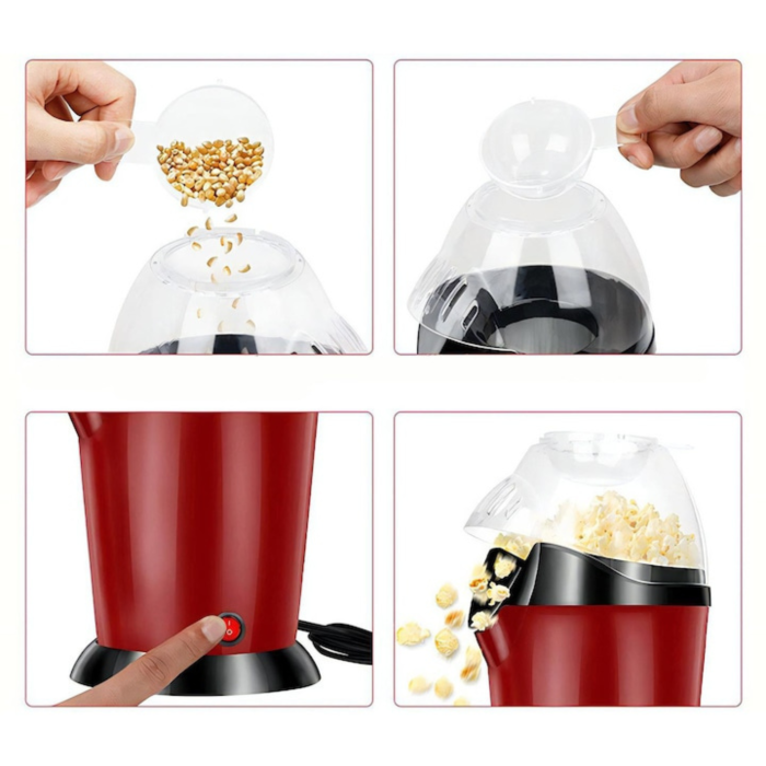 Aparat automat pentru floricele de porumb VarioShop®, preparare fara ulei, 900W, curatare usoara, comutator ON/OFF, design compact [4]