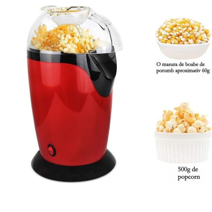 Aparat automat pentru floricele de porumb VarioShop®, preparare fara ulei, 900W, curatare usoara, comutator ON/OFF, design compact [3]