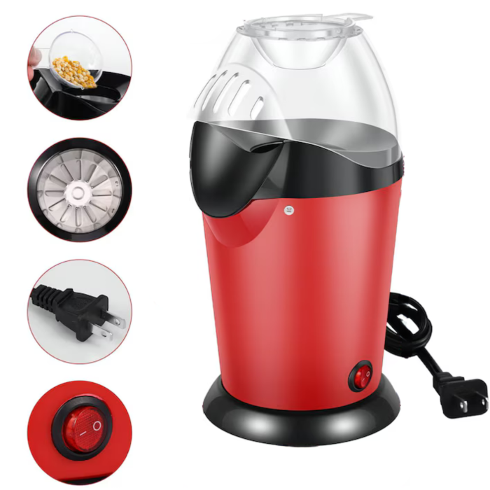 Aparat automat pentru floricele de porumb VarioShop®, preparare fara ulei, 900W, curatare usoara, comutator ON/OFF, design compact [19]