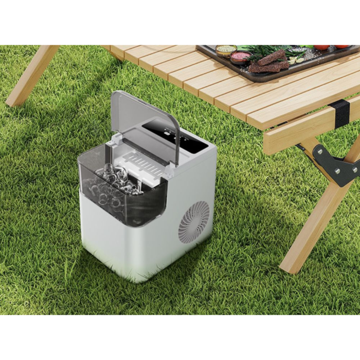 Aparat cuburi gheata VarioShop®, pentru casa si birou, rezervor 1.6L, 2 dimensiuni cuburi, 165W, indicator LED, preparare 6-12 min, 29.5 x 28.5 cm, alb [6]