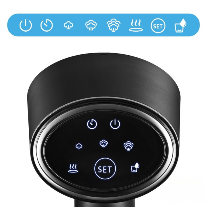 Aparat de calcat cu abur 2500W, 3 trepte abur, debit abur pana la 25 g/min, calcare uscata si cu abur, rezervor detasabil 300 ml, ecran tactil, oprire automata, talpa teflon, negru [6]