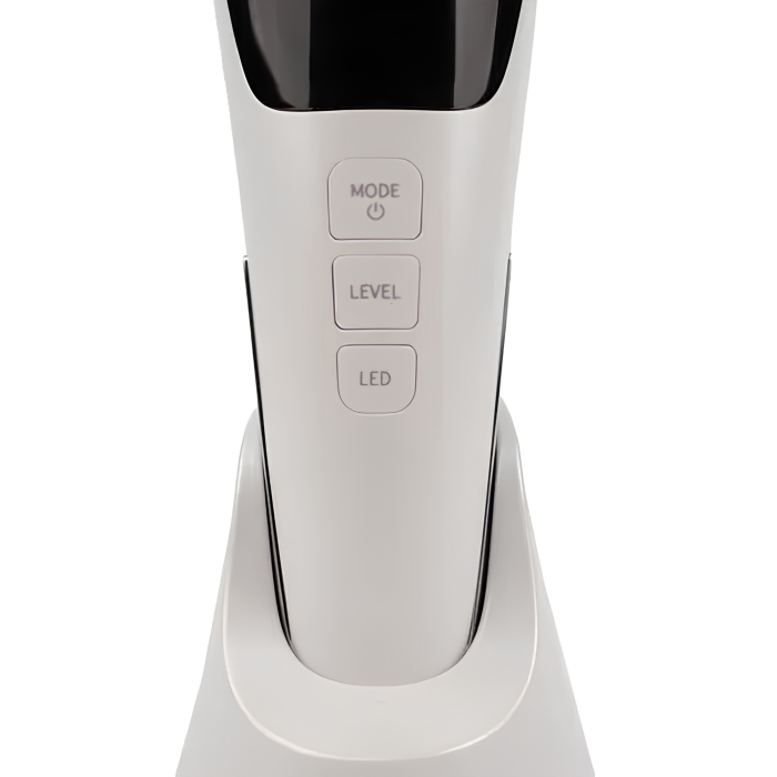 Aparat de ingrijire faciala VarioShop®, 5 in 1, wireless, cu LED, functie cald/rece, vibratii, baterie 1000 mAh, alb/negru [10]