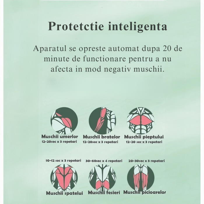 Aparat de Masaj Profesional VarioShop®, tip pistol cu 9 viteze, 4 capete interschimbabile, pentru cap/coloana/umeri/picioare, reincarcabil, putere 30W, 4200 rpm, Baterie Lithium 1500 mAh, Afisaj LED, [3]