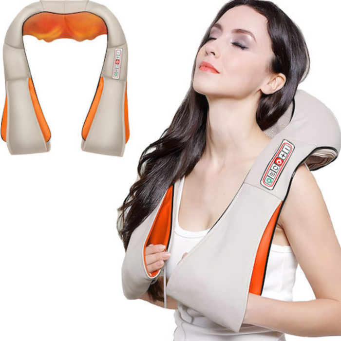 Aparat de masaj VarioShop®, tip Shiatsu, cu functie de incalzire, 16 puncte de masaj, 3 trepte de viteza, pentru gat, umeri, spate, picioare si talpi [9]