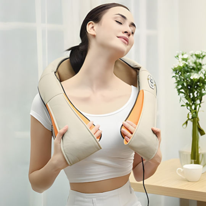 Aparat de masaj VarioShop®, tip Shiatsu, cu functie de incalzire, 16 puncte de masaj, 3 trepte de viteza, pentru gat, umeri, spate, picioare si talpi [8]