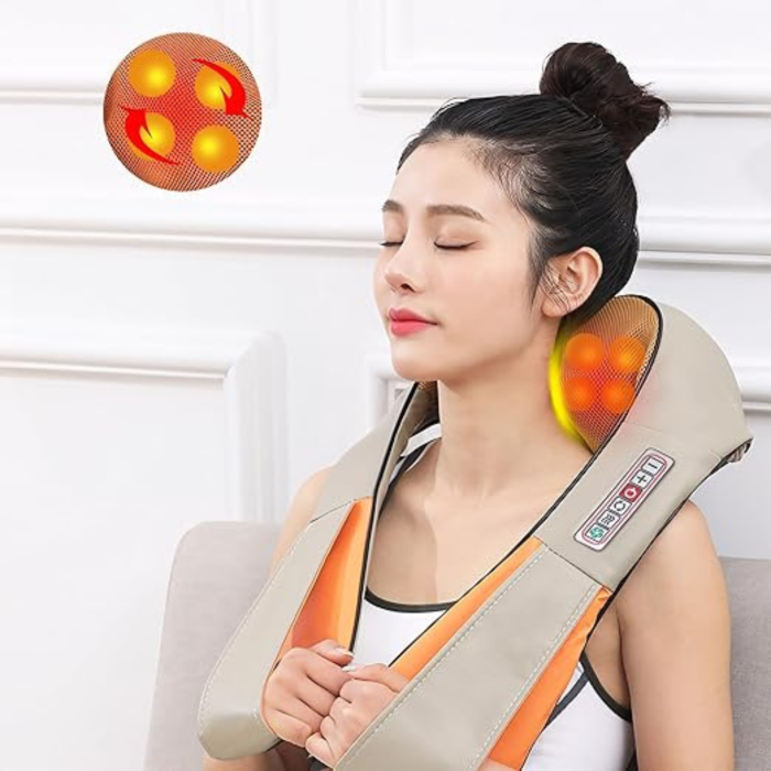 Aparat de masaj VarioShop®, tip Shiatsu, cu functie de incalzire, 16 puncte de masaj, 3 trepte de viteza, pentru gat, umeri, spate, picioare si talpi [5]