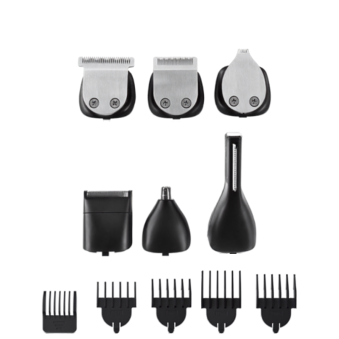 Aparat de tuns 8 in 1 VarioShop®, pentru par, barba si corp, IPX6, acumulator 600 mAh, autonomie 90 minute, incarcare USB-C, display digital, negru [8]