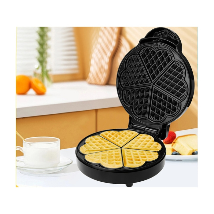 Aparat de vafe electric VarioShop®, 1000W, 5 vafe in forma de inima, placi antiaderente, incalzire rapida, picioare antiderapante, indicatori luminosi [7]